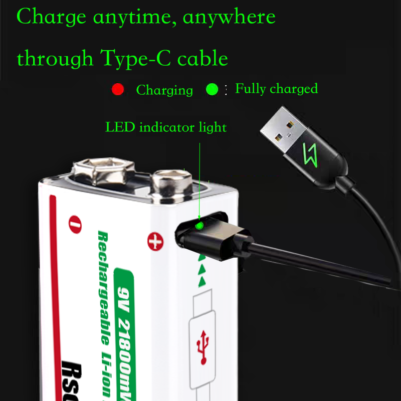 Type-C Rechargeable 9V Lithium - огляд і ціна Smoke Detector Interconnected