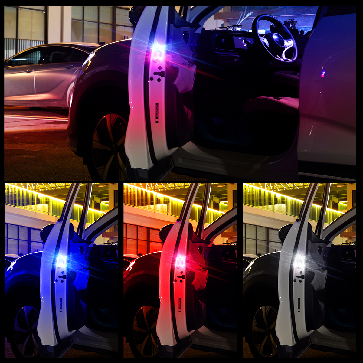 1/2pcs Car Door LED Strobe War - огляд і ціна Emergency Exit Sign