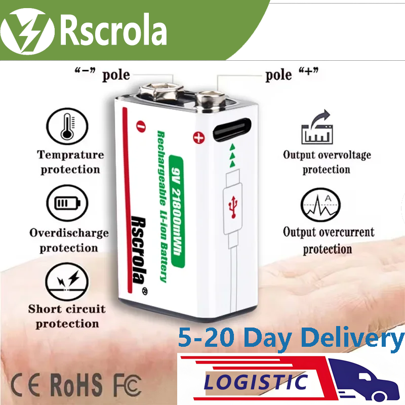 Rscrola 9V 21800mWh Lithium Io - огляд і ціна Smoke Detector Interconnected