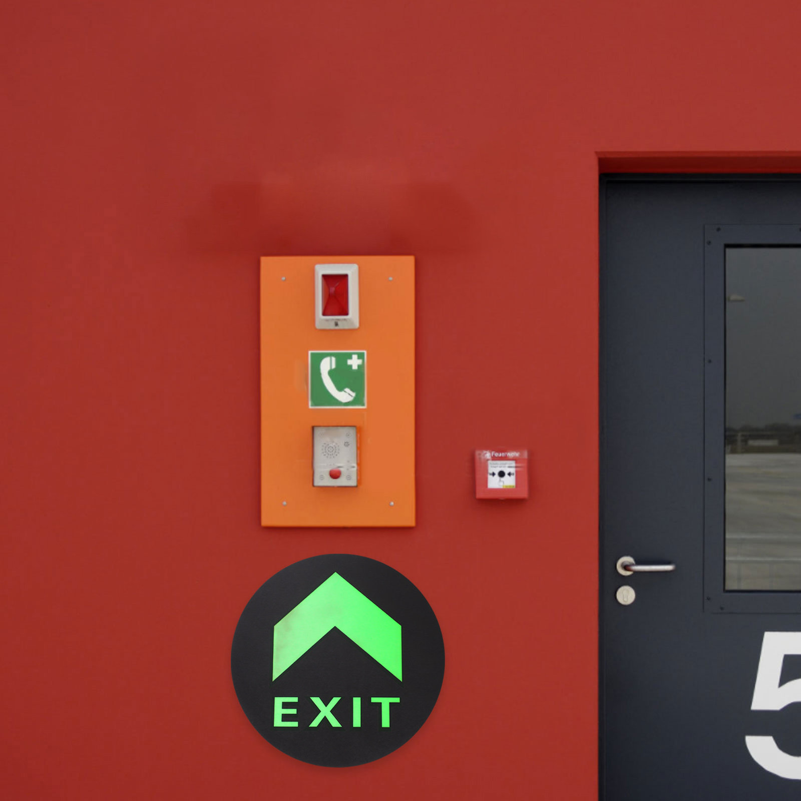 5Pcs Night Luminous Exit Sign  - огляд і ціна Emergency Exit Sign