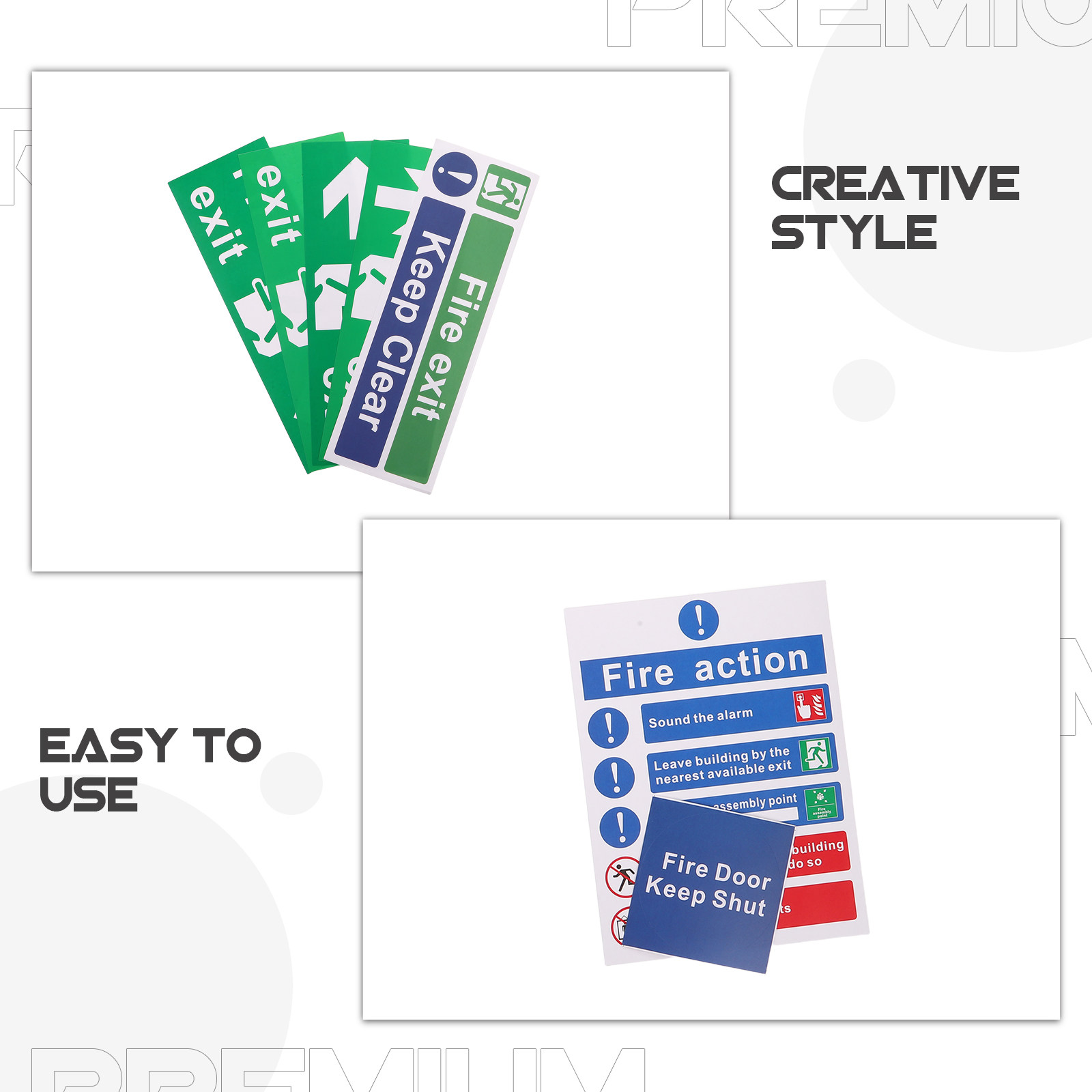 21Pcs Public Safety Exit Signs - огляд і ціна Emergency Exit Sign