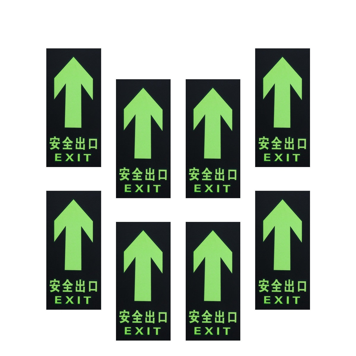 8Pcs Safety Exit Sign Luminous - огляд і ціна Emergency Exit Sign